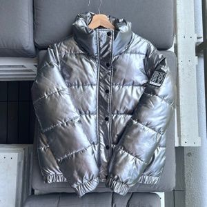 DKNY Sport | Metallic Silver Puffer Jacket - Size S